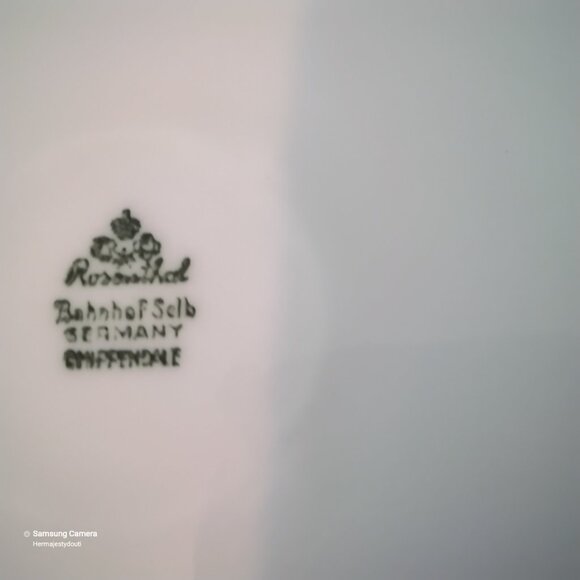 ROSENTHAL Bahnhof Selb Germany "Chippendale" Porcelain Autumn Nature Theme Bowl - Picture 7 of 9